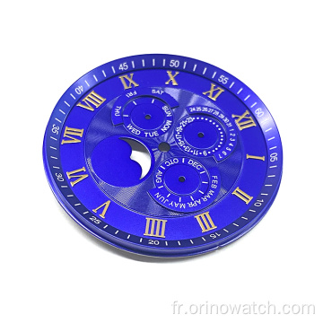 Moon Phase 3 Small Eyes Watch Dial